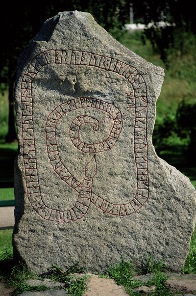 Rune Stone Outside Gripsholm Castle by Viking